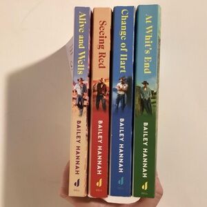 Wells Ranch Series Books 1 - 4 by Bailey Hannah Paperback Books